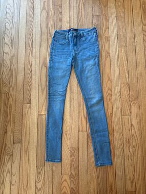 Jeans women's juniors light wash skinny vintage Y2K classic mid rise jegging